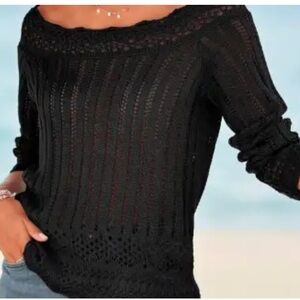 Bebe Black Women's Sweater